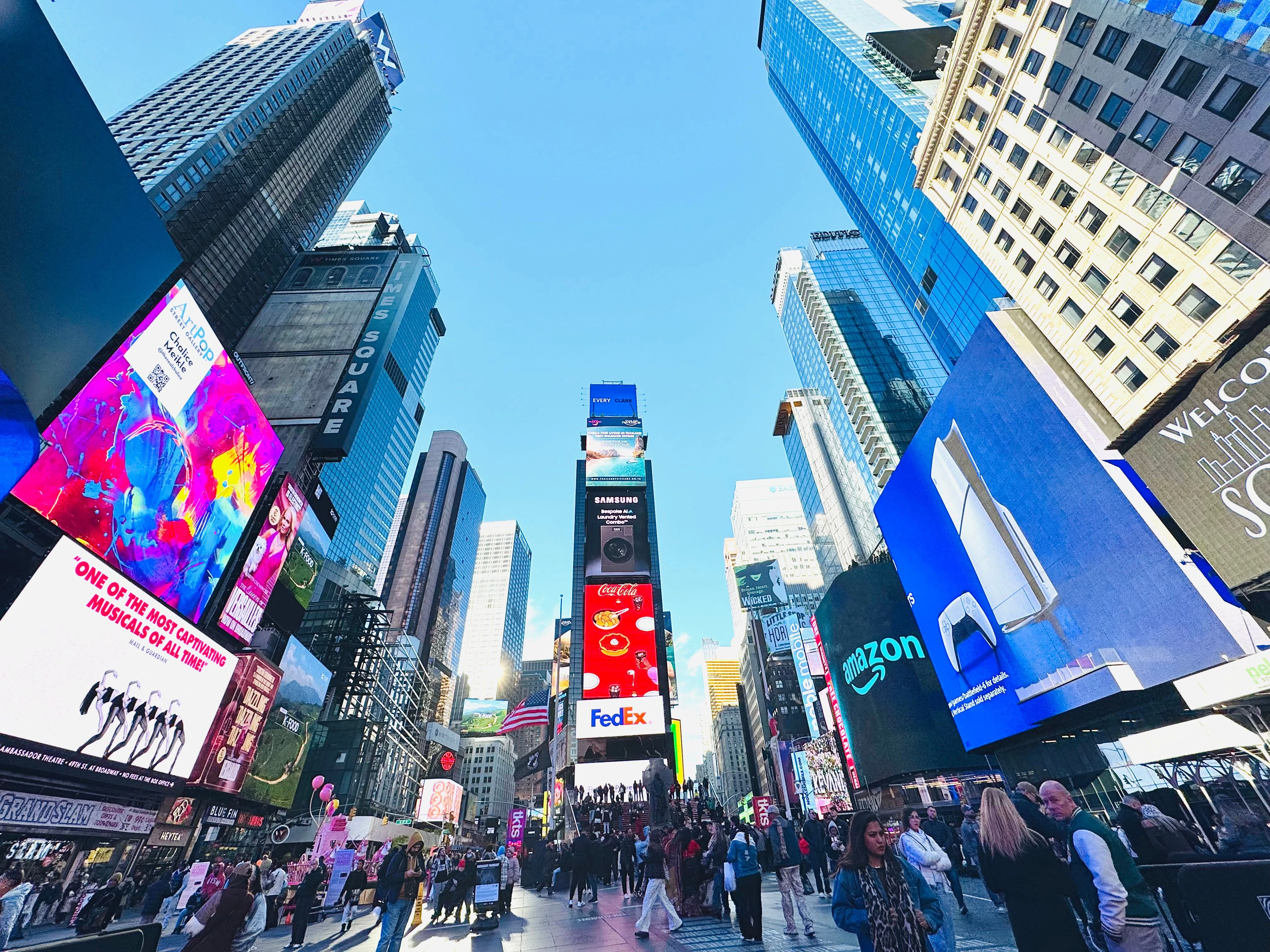 Digital billboards in Times Square