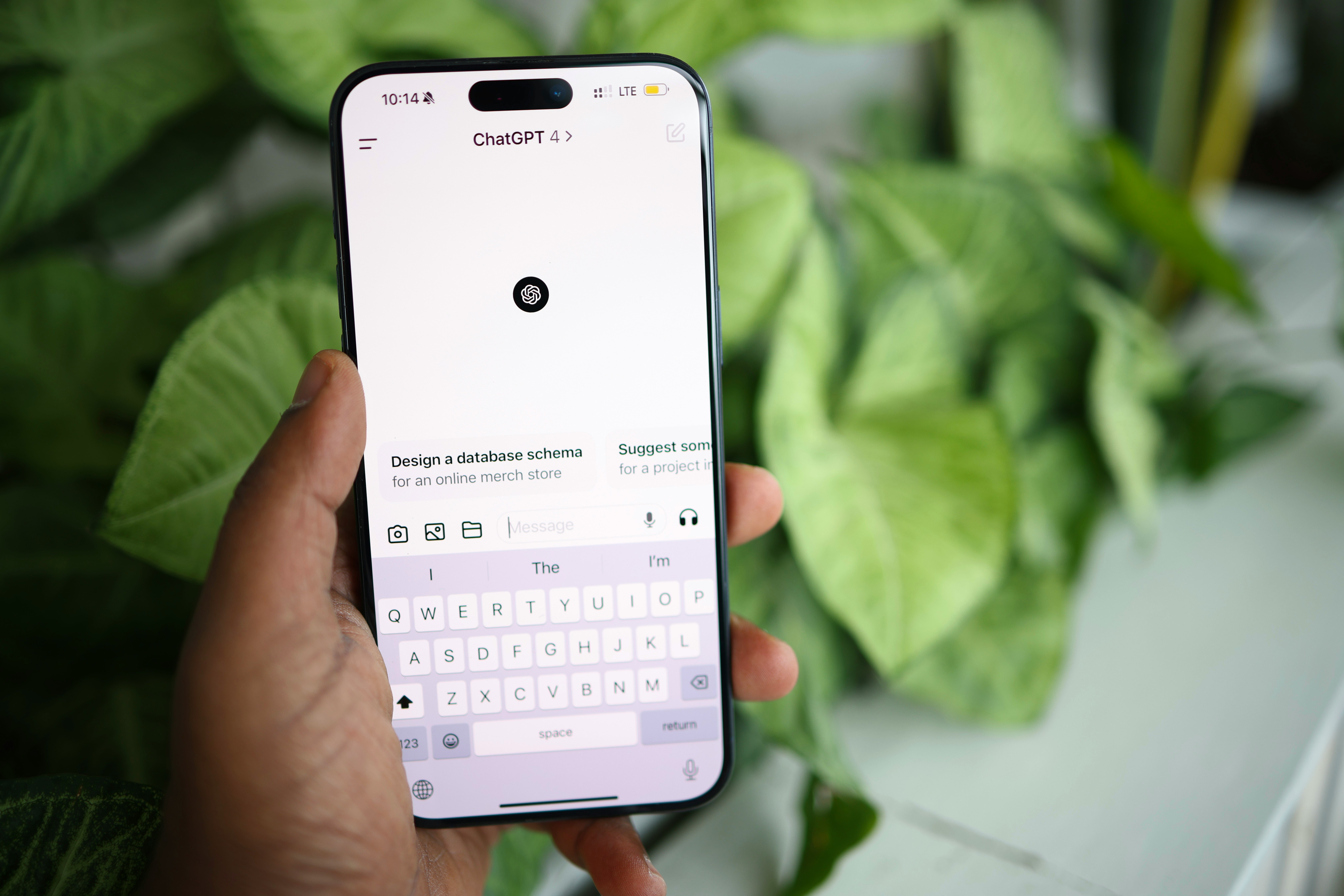 ChatGPT displayed on a phone